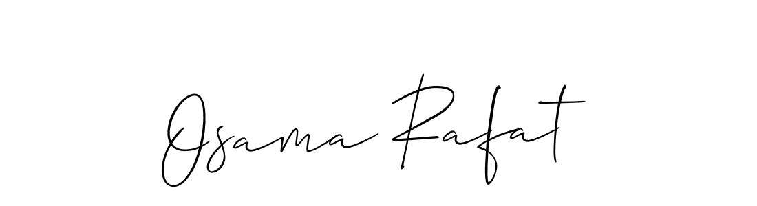 Osama Rafat stylish signature style. Best Handwritten Sign (Allison_Script) for my name. Handwritten Signature Collection Ideas for my name Osama Rafat. Osama Rafat signature style 2 images and pictures png