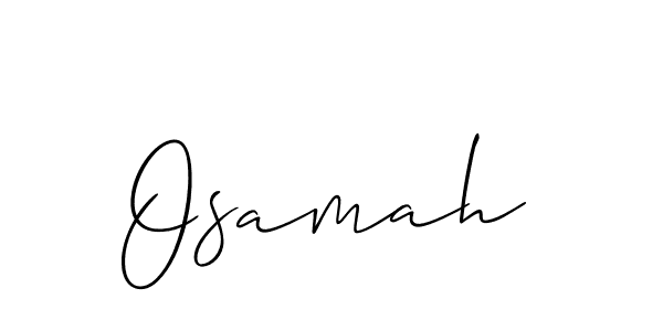 The best way (Allison_Script) to make a short signature is to pick only two or three words in your name. The name Osamah include a total of six letters. For converting this name. Osamah signature style 2 images and pictures png