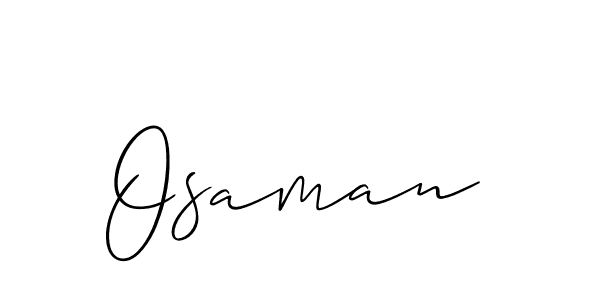 How to make Osaman signature? Allison_Script is a professional autograph style. Create handwritten signature for Osaman name. Osaman signature style 2 images and pictures png