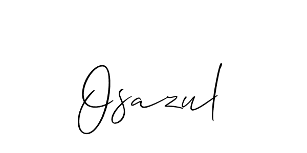 Once you've used our free online signature maker to create your best signature Allison_Script style, it's time to enjoy all of the benefits that Osazul name signing documents. Osazul signature style 2 images and pictures png