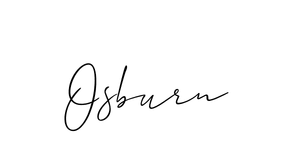 How to make Osburn name signature. Use Allison_Script style for creating short signs online. This is the latest handwritten sign. Osburn signature style 2 images and pictures png