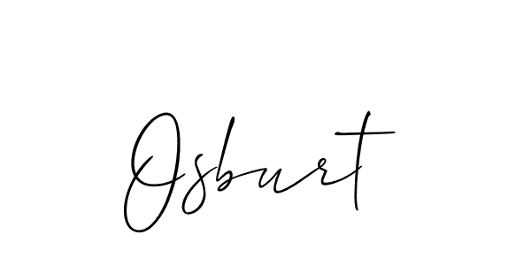 Make a beautiful signature design for name Osburt. Use this online signature maker to create a handwritten signature for free. Osburt signature style 2 images and pictures png