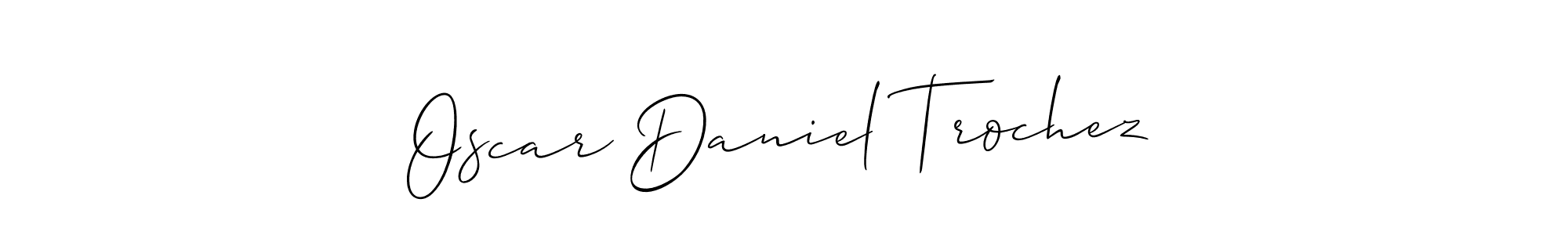 Check out images of Autograph of Oscar Daniel Trochez name. Actor Oscar Daniel Trochez Signature Style. Allison_Script is a professional sign style online. Oscar Daniel Trochez signature style 2 images and pictures png