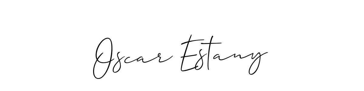 It looks lik you need a new signature style for name Oscar Estany. Design unique handwritten (Allison_Script) signature with our free signature maker in just a few clicks. Oscar Estany signature style 2 images and pictures png