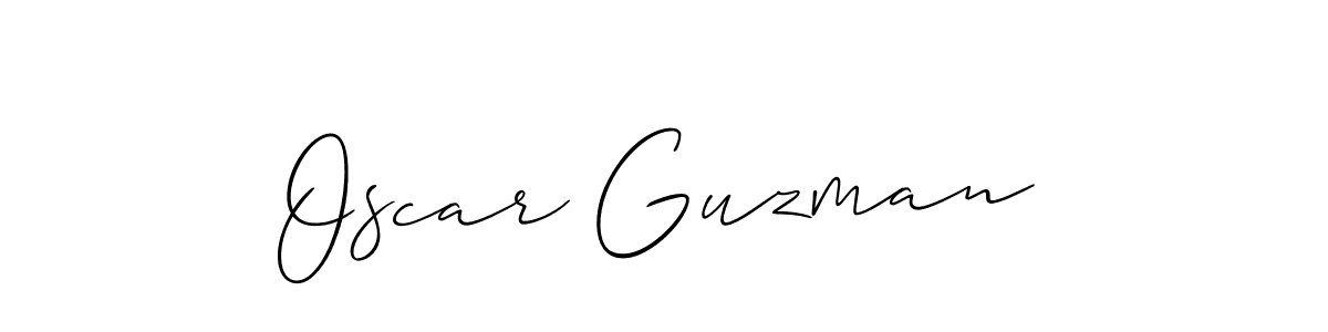 Make a short Oscar Guzman signature style. Manage your documents anywhere anytime using Allison_Script. Create and add eSignatures, submit forms, share and send files easily. Oscar Guzman signature style 2 images and pictures png