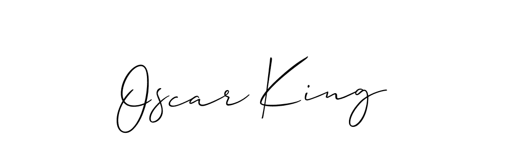 It looks lik you need a new signature style for name Oscar King. Design unique handwritten (Allison_Script) signature with our free signature maker in just a few clicks. Oscar King signature style 2 images and pictures png