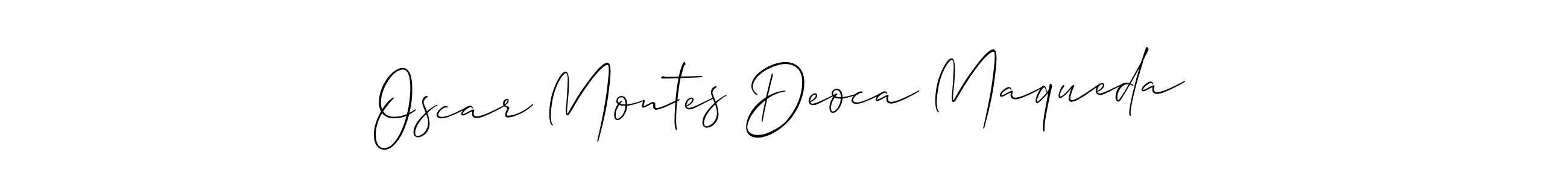 Make a beautiful signature design for name Oscar Montes Deoca Maqueda. Use this online signature maker to create a handwritten signature for free. Oscar Montes Deoca Maqueda signature style 2 images and pictures png