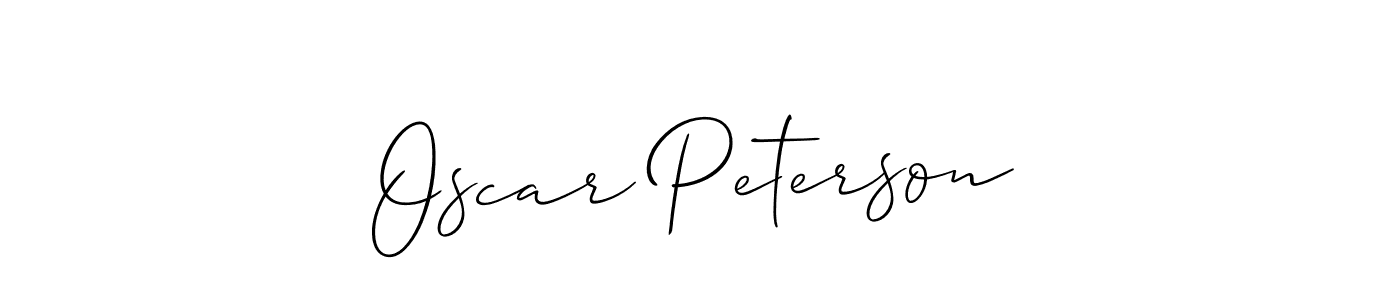 It looks lik you need a new signature style for name Oscar Peterson. Design unique handwritten (Allison_Script) signature with our free signature maker in just a few clicks. Oscar Peterson signature style 2 images and pictures png