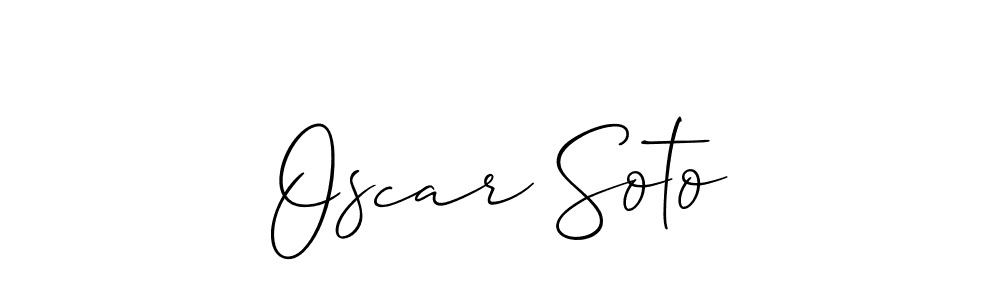 Make a beautiful signature design for name Oscar Soto. With this signature (Allison_Script) style, you can create a handwritten signature for free. Oscar Soto signature style 2 images and pictures png