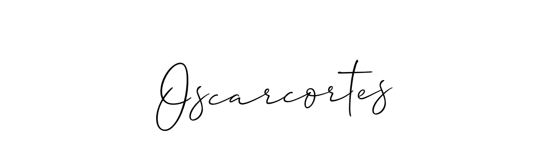 Oscarcortes stylish signature style. Best Handwritten Sign (Allison_Script) for my name. Handwritten Signature Collection Ideas for my name Oscarcortes. Oscarcortes signature style 2 images and pictures png