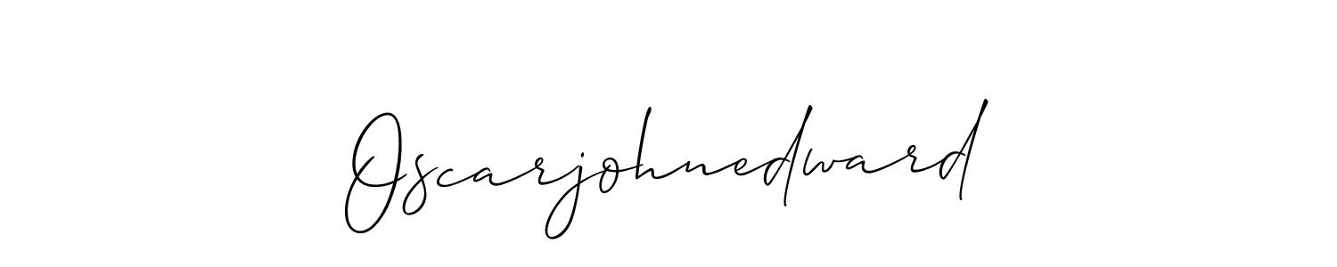 if you are searching for the best signature style for your name Oscarjohnedward. so please give up your signature search. here we have designed multiple signature styles  using Allison_Script. Oscarjohnedward signature style 2 images and pictures png