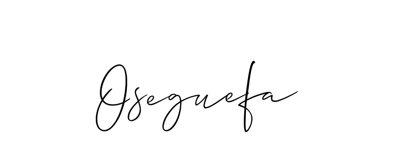 if you are searching for the best signature style for your name Oseguefa. so please give up your signature search. here we have designed multiple signature styles  using Allison_Script. Oseguefa signature style 2 images and pictures png