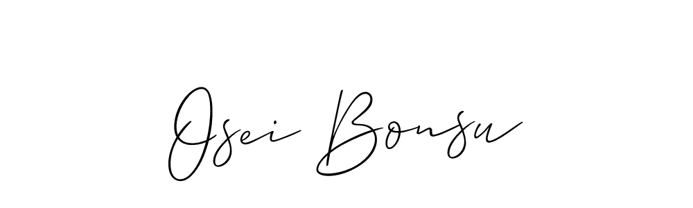 Also we have Osei Bonsu name is the best signature style. Create professional handwritten signature collection using Allison_Script autograph style. Osei Bonsu signature style 2 images and pictures png