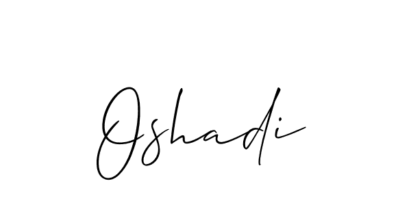 The best way (Allison_Script) to make a short signature is to pick only two or three words in your name. The name Oshadi include a total of six letters. For converting this name. Oshadi signature style 2 images and pictures png