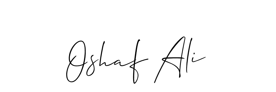 Allison_Script is a professional signature style that is perfect for those who want to add a touch of class to their signature. It is also a great choice for those who want to make their signature more unique. Get Oshaf Ali name to fancy signature for free. Oshaf Ali signature style 2 images and pictures png