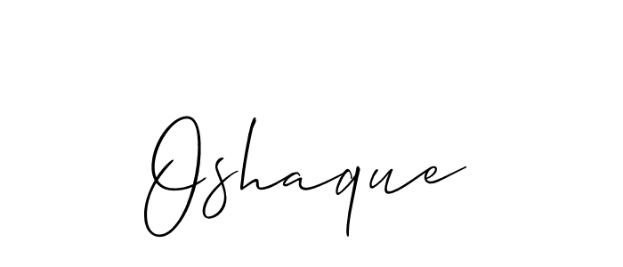 Best and Professional Signature Style for Oshaque. Allison_Script Best Signature Style Collection. Oshaque signature style 2 images and pictures png