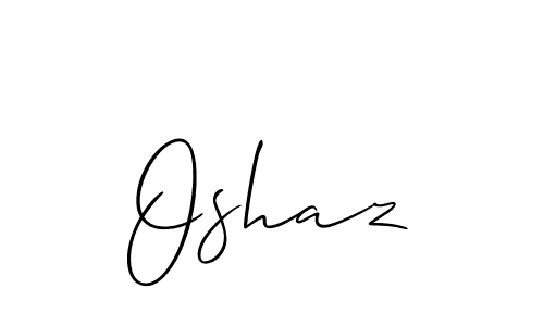 How to make Oshaz name signature. Use Allison_Script style for creating short signs online. This is the latest handwritten sign. Oshaz signature style 2 images and pictures png