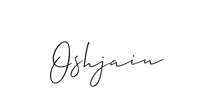 How to make Oshjain name signature. Use Allison_Script style for creating short signs online. This is the latest handwritten sign. Oshjain signature style 2 images and pictures png