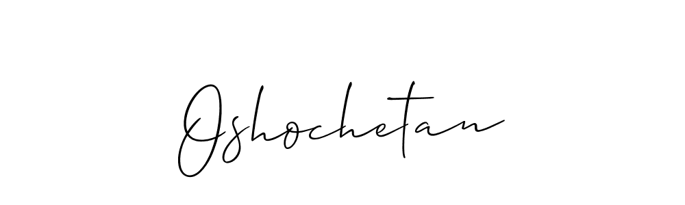 Create a beautiful signature design for name Oshochetan. With this signature (Allison_Script) fonts, you can make a handwritten signature for free. Oshochetan signature style 2 images and pictures png