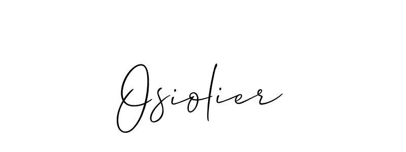 if you are searching for the best signature style for your name Osiolier. so please give up your signature search. here we have designed multiple signature styles  using Allison_Script. Osiolier signature style 2 images and pictures png