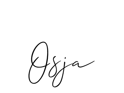 How to make Osja signature? Allison_Script is a professional autograph style. Create handwritten signature for Osja name. Osja signature style 2 images and pictures png
