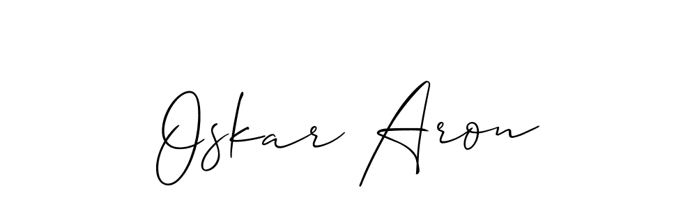 Make a short Oskar Aron signature style. Manage your documents anywhere anytime using Allison_Script. Create and add eSignatures, submit forms, share and send files easily. Oskar Aron signature style 2 images and pictures png