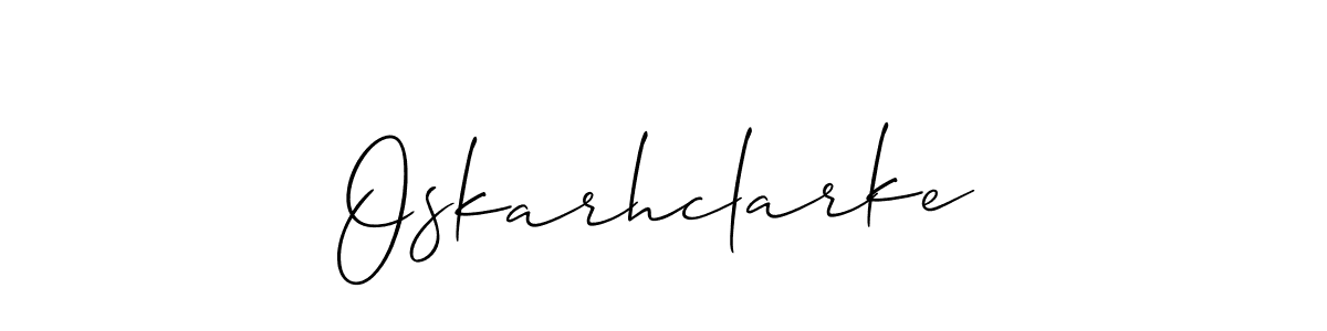 Allison_Script is a professional signature style that is perfect for those who want to add a touch of class to their signature. It is also a great choice for those who want to make their signature more unique. Get Oskarhclarke name to fancy signature for free. Oskarhclarke signature style 2 images and pictures png