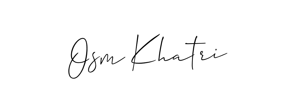 Once you've used our free online signature maker to create your best signature Allison_Script style, it's time to enjoy all of the benefits that Osm Khatri name signing documents. Osm Khatri signature style 2 images and pictures png