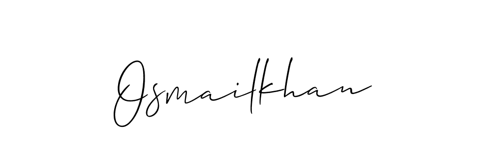 Also You can easily find your signature by using the search form. We will create Osmailkhan name handwritten signature images for you free of cost using Allison_Script sign style. Osmailkhan signature style 2 images and pictures png