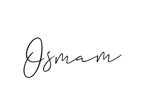 Best and Professional Signature Style for Osmam. Allison_Script Best Signature Style Collection. Osmam signature style 2 images and pictures png