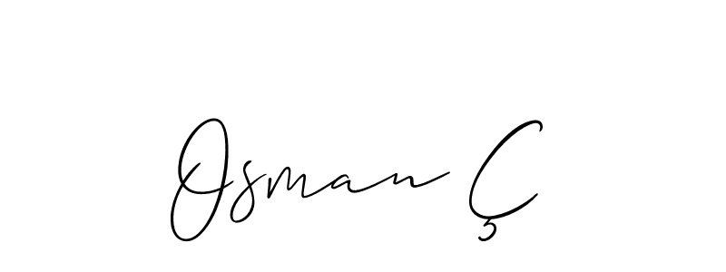 How to Draw Osman Ç signature style? Allison_Script is a latest design signature styles for name Osman Ç. Osman Ç signature style 2 images and pictures png