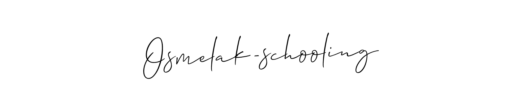 Here are the top 10 professional signature styles for the name Osmelak-schooling. These are the best autograph styles you can use for your name. Osmelak-schooling signature style 2 images and pictures png