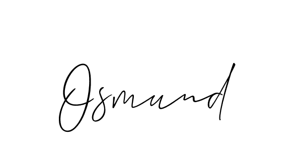 Best and Professional Signature Style for Osmund. Allison_Script Best Signature Style Collection. Osmund signature style 2 images and pictures png