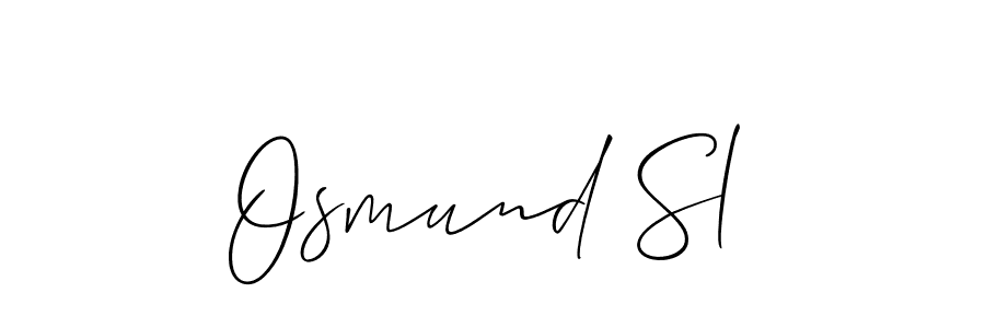 Once you've used our free online signature maker to create your best signature Allison_Script style, it's time to enjoy all of the benefits that Osmund Sl name signing documents. Osmund Sl signature style 2 images and pictures png