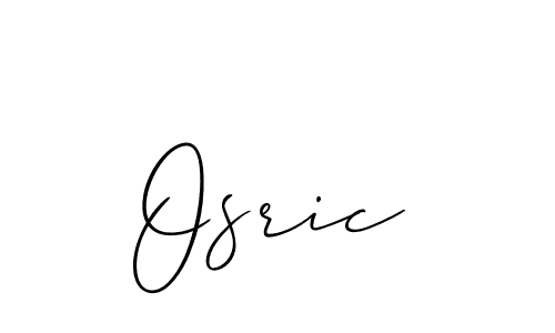 Create a beautiful signature design for name Osric. With this signature (Allison_Script) fonts, you can make a handwritten signature for free. Osric signature style 2 images and pictures png