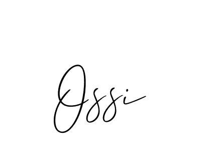 Make a beautiful signature design for name Ossi. Use this online signature maker to create a handwritten signature for free. Ossi signature style 2 images and pictures png