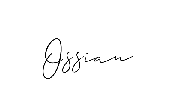 Also we have Ossian name is the best signature style. Create professional handwritten signature collection using Allison_Script autograph style. Ossian signature style 2 images and pictures png