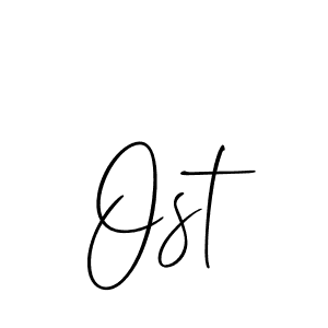 Allison_Script is a professional signature style that is perfect for those who want to add a touch of class to their signature. It is also a great choice for those who want to make their signature more unique. Get Ost name to fancy signature for free. Ost signature style 2 images and pictures png