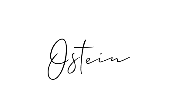 Create a beautiful signature design for name Ostein. With this signature (Allison_Script) fonts, you can make a handwritten signature for free. Ostein signature style 2 images and pictures png