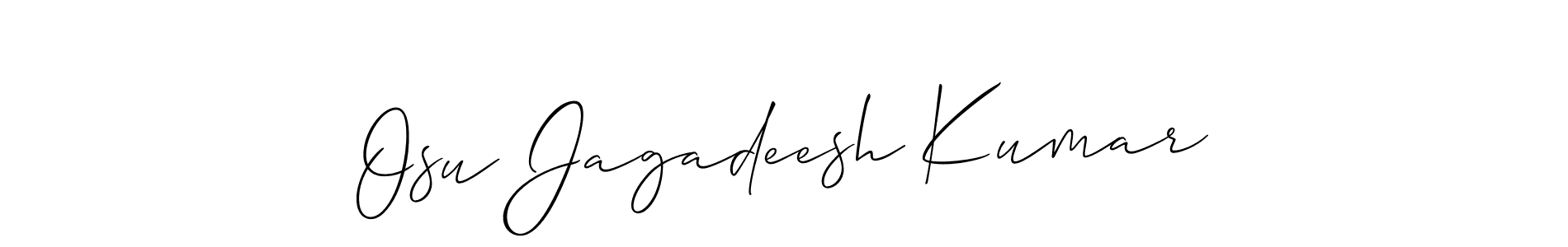 You should practise on your own different ways (Allison_Script) to write your name (Osu Jagadeesh Kumar) in signature. don't let someone else do it for you. Osu Jagadeesh Kumar signature style 2 images and pictures png