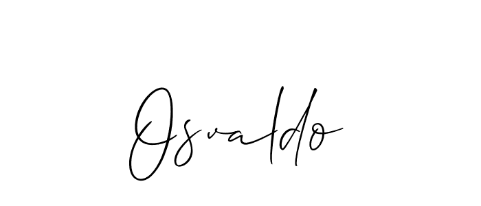 How to make Osvaldo signature? Allison_Script is a professional autograph style. Create handwritten signature for Osvaldo name. Osvaldo signature style 2 images and pictures png