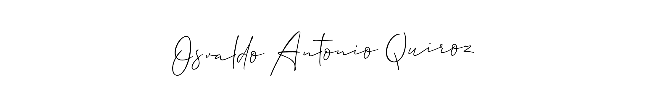 How to make Osvaldo Antonio Quiroz name signature. Use Allison_Script style for creating short signs online. This is the latest handwritten sign. Osvaldo Antonio Quiroz signature style 2 images and pictures png