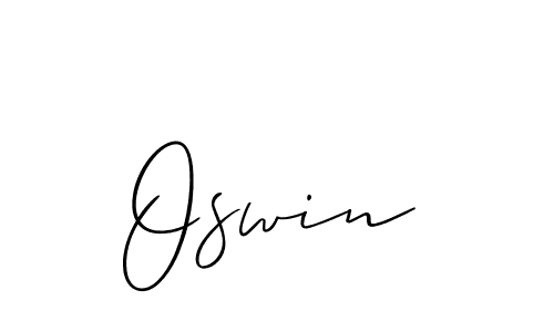 The best way (Allison_Script) to make a short signature is to pick only two or three words in your name. The name Oswin include a total of six letters. For converting this name. Oswin signature style 2 images and pictures png