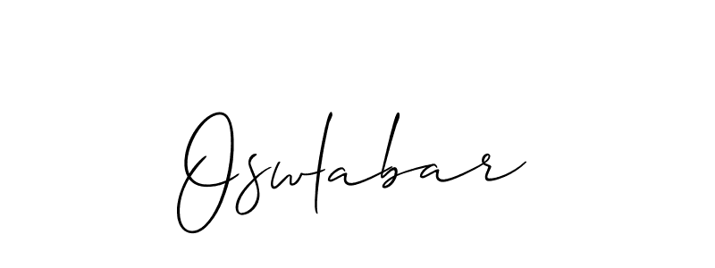Make a short Oswlabar signature style. Manage your documents anywhere anytime using Allison_Script. Create and add eSignatures, submit forms, share and send files easily. Oswlabar signature style 2 images and pictures png