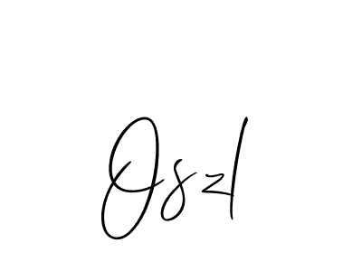 How to make Oszl signature? Allison_Script is a professional autograph style. Create handwritten signature for Oszl name. Oszl signature style 2 images and pictures png