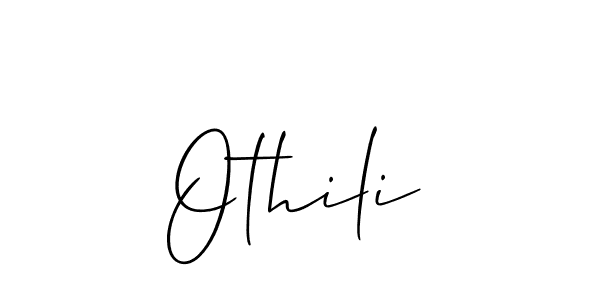 Allison_Script is a professional signature style that is perfect for those who want to add a touch of class to their signature. It is also a great choice for those who want to make their signature more unique. Get Othili name to fancy signature for free. Othili signature style 2 images and pictures png