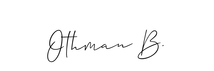 Make a beautiful signature design for name Othman B.. Use this online signature maker to create a handwritten signature for free. Othman B. signature style 2 images and pictures png