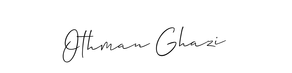 Othman Ghazi stylish signature style. Best Handwritten Sign (Allison_Script) for my name. Handwritten Signature Collection Ideas for my name Othman Ghazi. Othman Ghazi signature style 2 images and pictures png