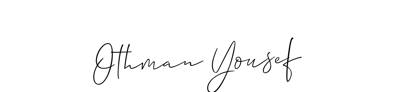 It looks lik you need a new signature style for name Othman Yousef. Design unique handwritten (Allison_Script) signature with our free signature maker in just a few clicks. Othman Yousef signature style 2 images and pictures png