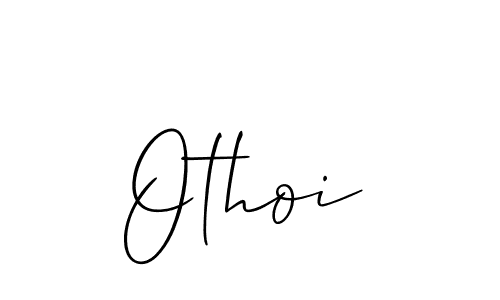 Use a signature maker to create a handwritten signature online. With this signature software, you can design (Allison_Script) your own signature for name Othoi. Othoi signature style 2 images and pictures png